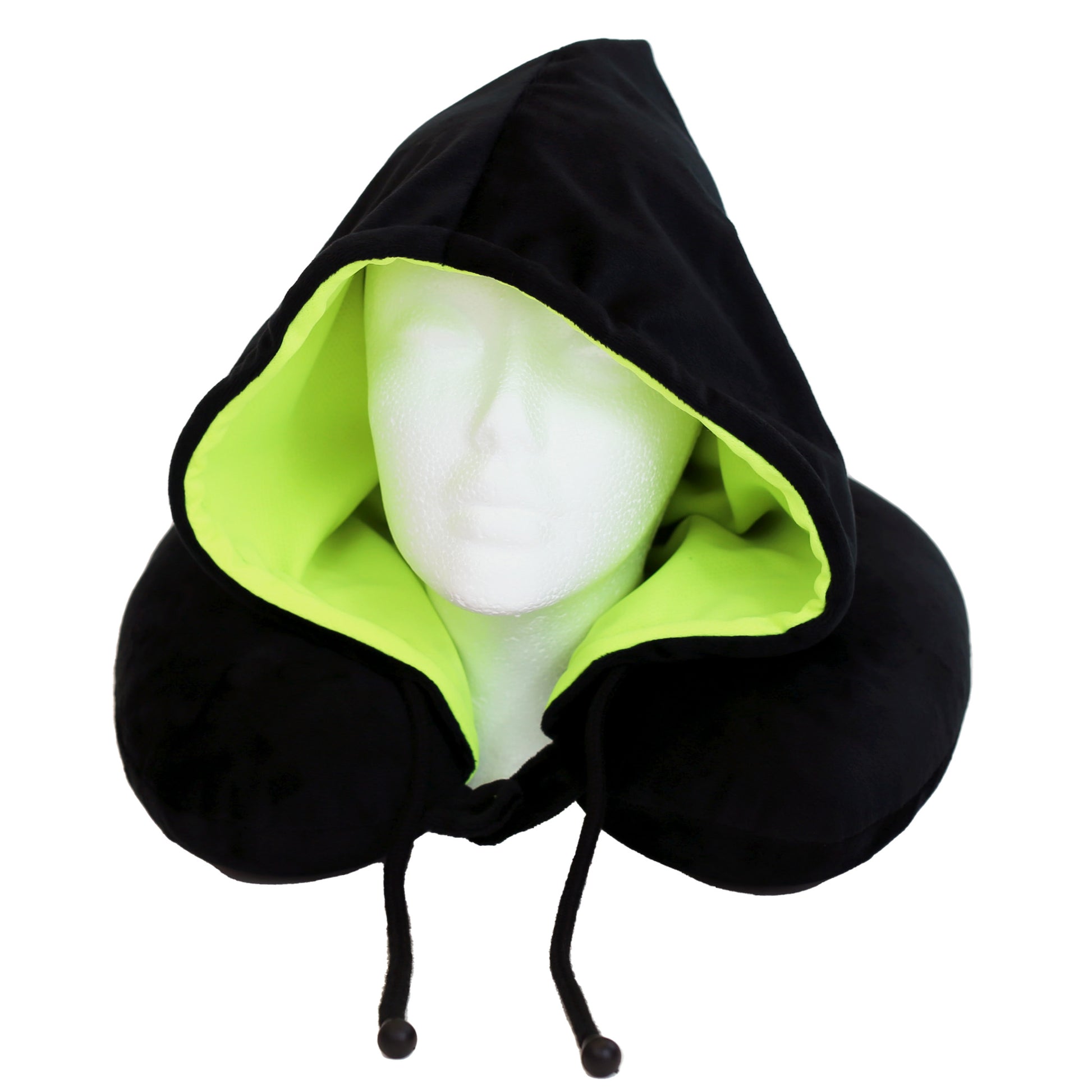Soft Comfortable Hooded Neck Travel Pillow U Shape Airplane Neck Support  Cushion With Hoodie