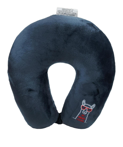 Fiber Filled Travel Neck Pillow - Adult - Novelty Embroidery - 12" x 12"