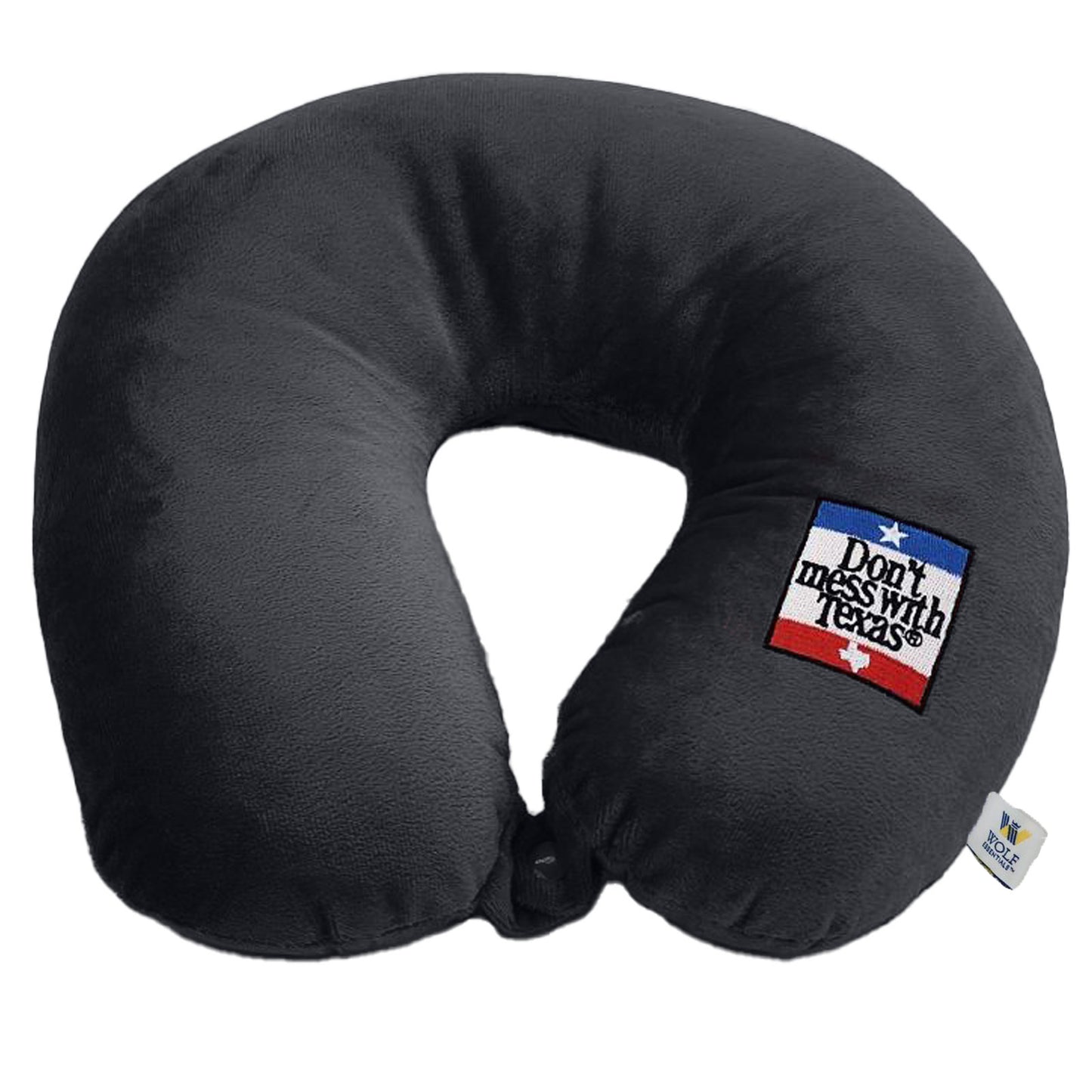 Fiber Filled Travel Neck Pillow - Don't Mess With Texas