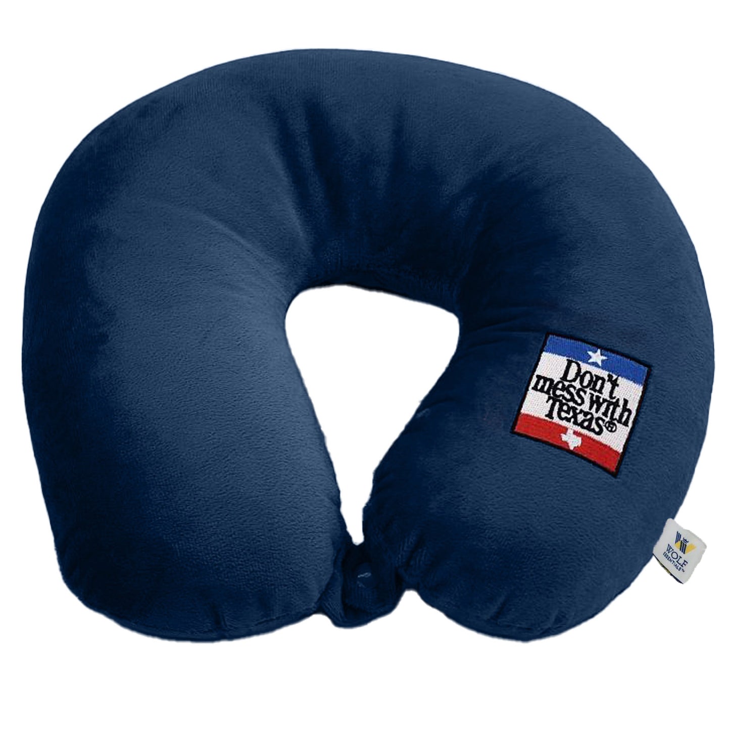 Fiber Filled Travel Neck Pillow - Don't Mess With Texas