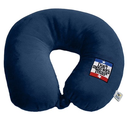 Fiber Filled Travel Neck Pillow - Don't Mess With Texas