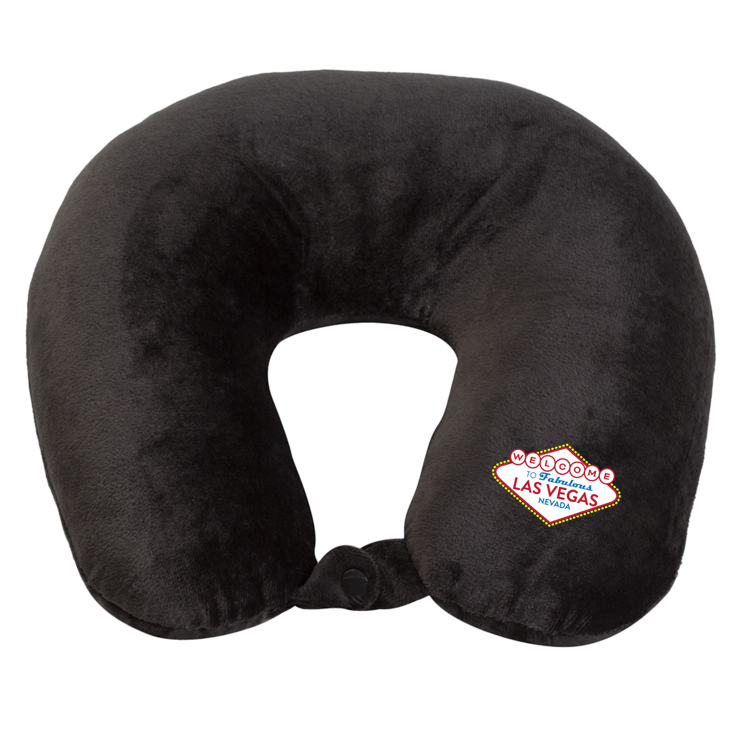 Fiber Filled Travel Neck Pillow - Las Vegas