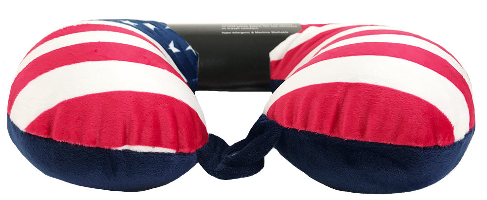 Fiber Filled Travel Neck Pillow - Core Prints