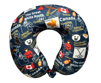 Memory Foam Travel Neck Pillow – State Prints