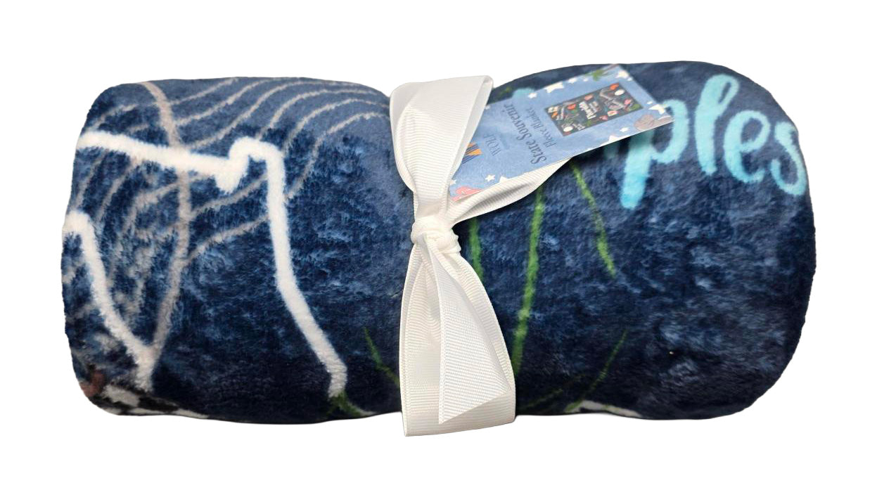Printed Fleece Blanket - State Souvenir - 50" x 60"