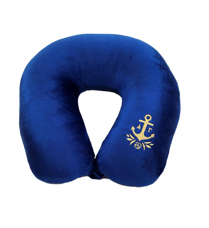 Fiber Filled Travel Neck Pillow - Adult - Sorority Embroidery - 12" x 12"