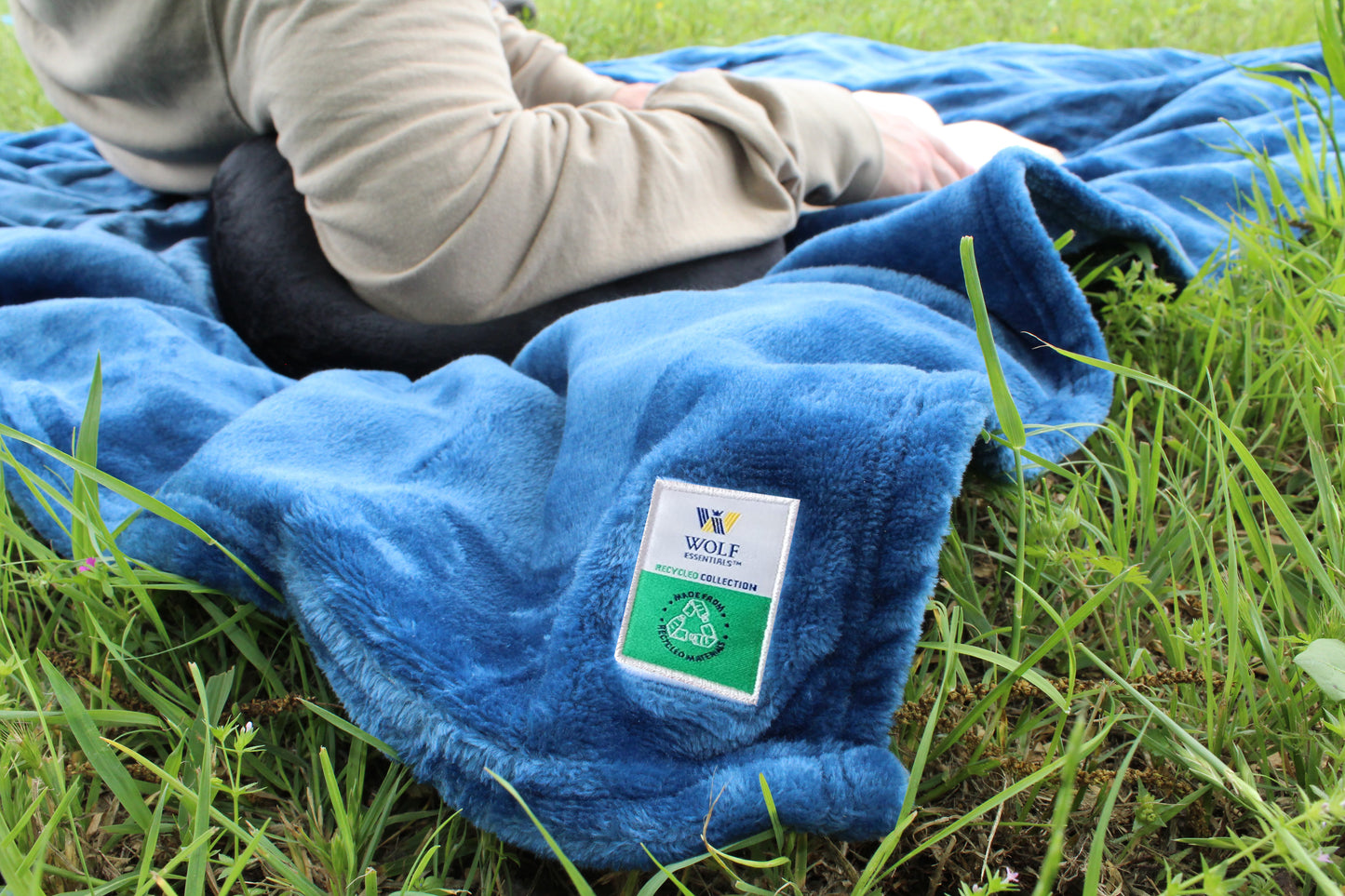 Recycled Fleece Blanket -  Solid Color - 50" x 60" - 5 Colors Available