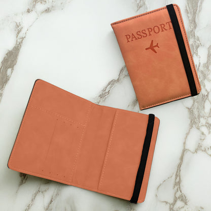 Faux Leather Passport Cover