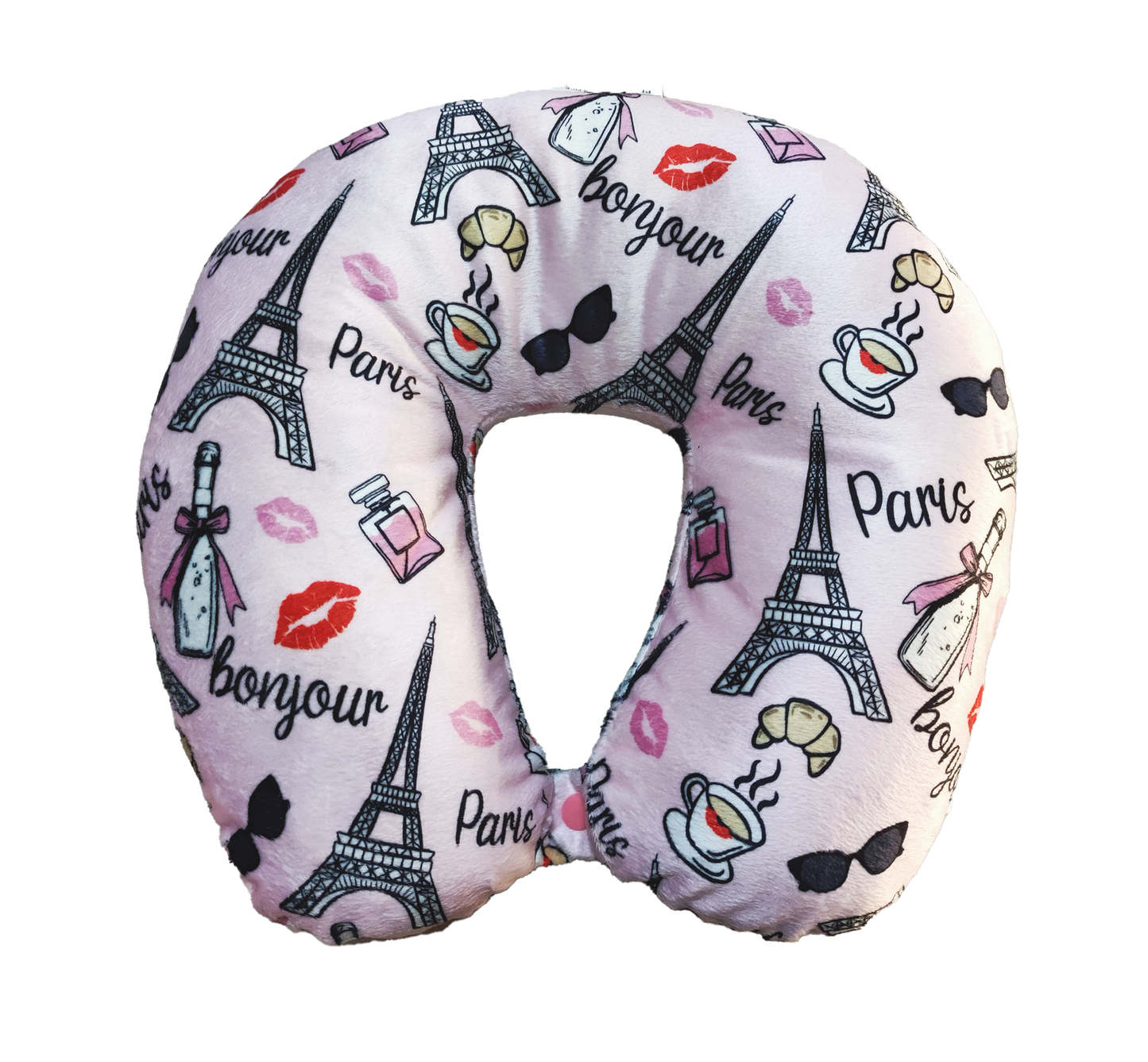 Fiber Filled Travel Neck Pillow - Novelty Prints