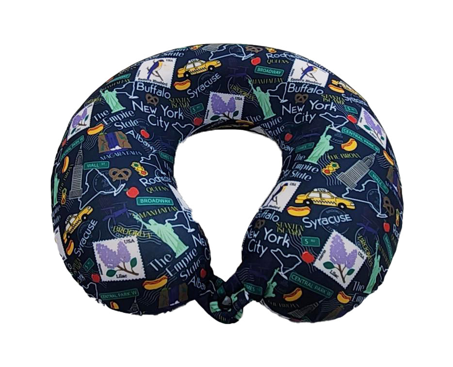 NUMBER NINE スカル & GOTHAM CITY クッションセット Memory Foam Neck Pillow - Adult - State Prints - 12