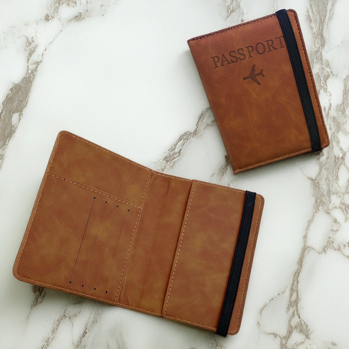 Faux Leather Passport Cover