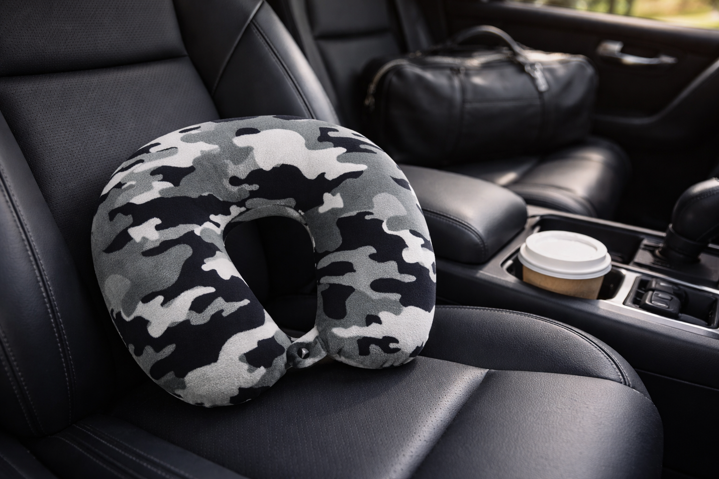 Fiber Filled Travel Neck Pillow - Core Prints