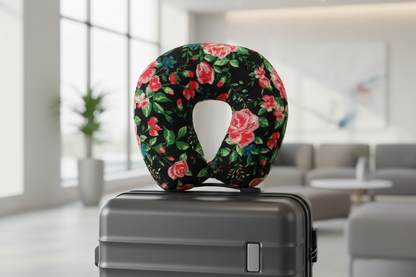 Fiber Filled Travel Neck Pillow - Novelty Prints