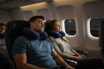 Oversized Fiber-Filled Travel Neck Pillow