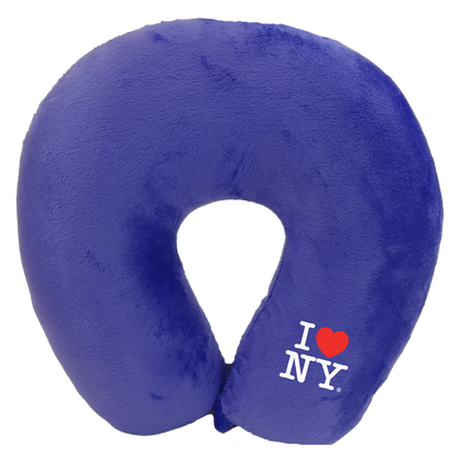 Fiber Filled Travel Neck Pillow - I Love NY