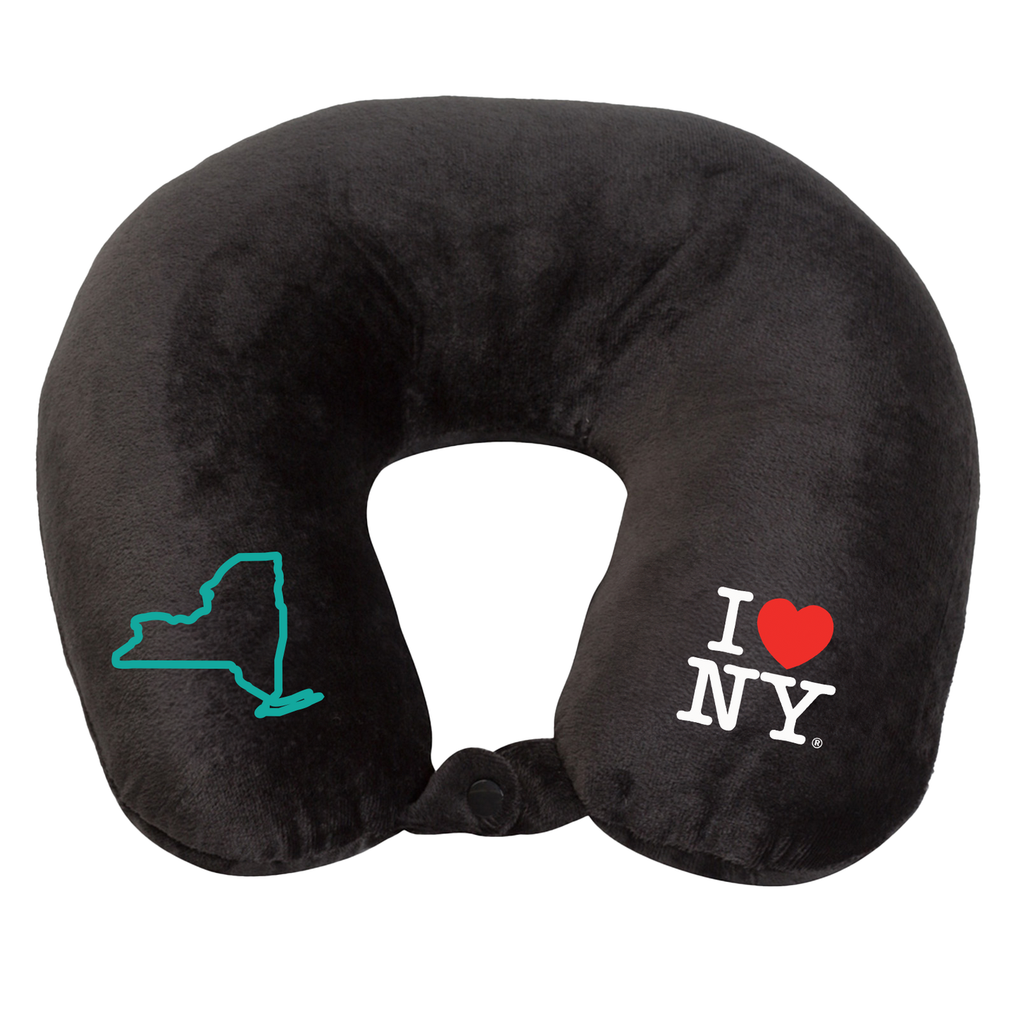 Fiber Filled Travel Neck Pillow - I Love NY