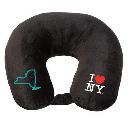 Fiber Filled Travel Neck Pillow - I Love NY