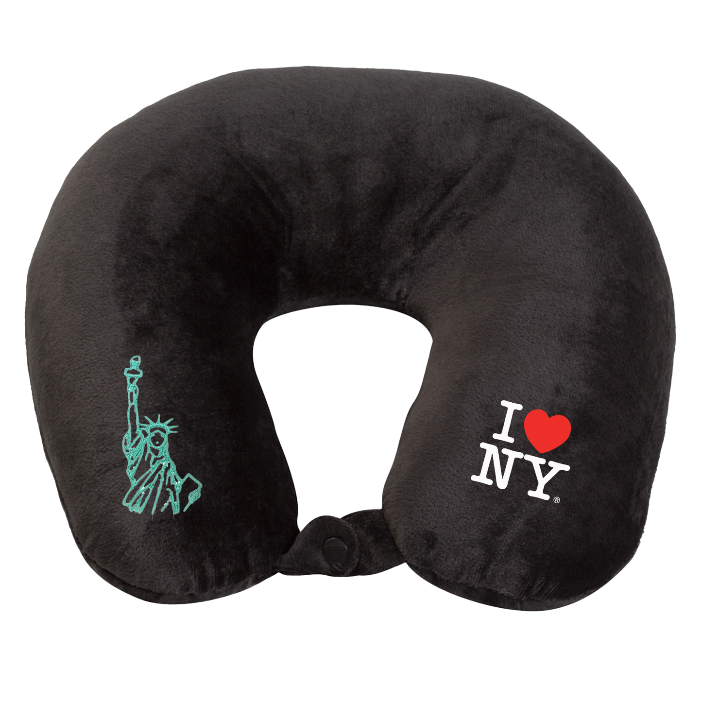 Fiber Filled Travel Neck Pillow - I Love NY
