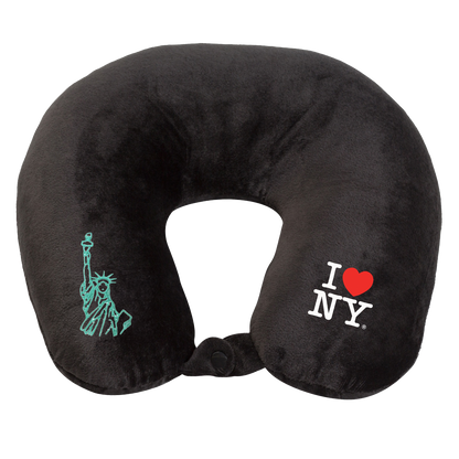 Fiber Filled Travel Neck Pillow - I Love NY