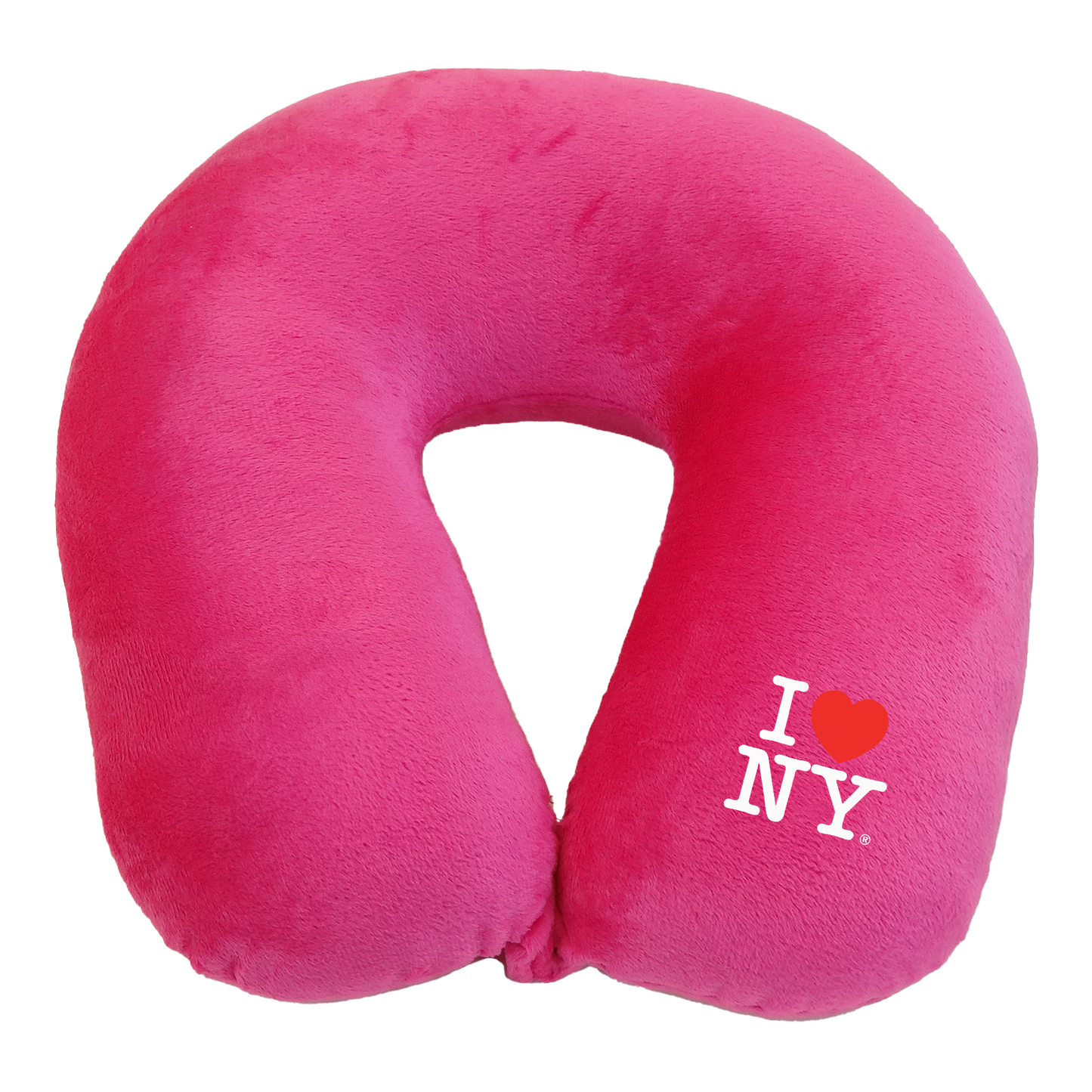 Fiber Filled Travel Neck Pillow - I Love NY