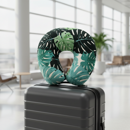 Fiber Filled Travel Neck Pillow - Novelty Prints