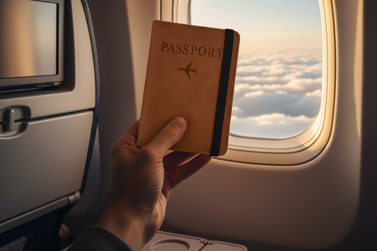 Faux Leather Passport Cover