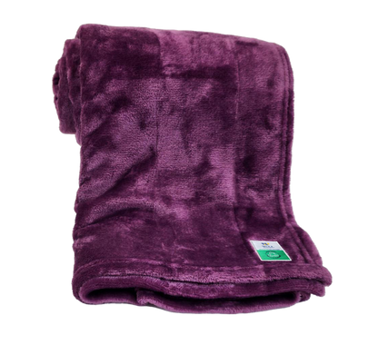 Recycled Fleece Blanket -  Solid Color - 50" x 60"